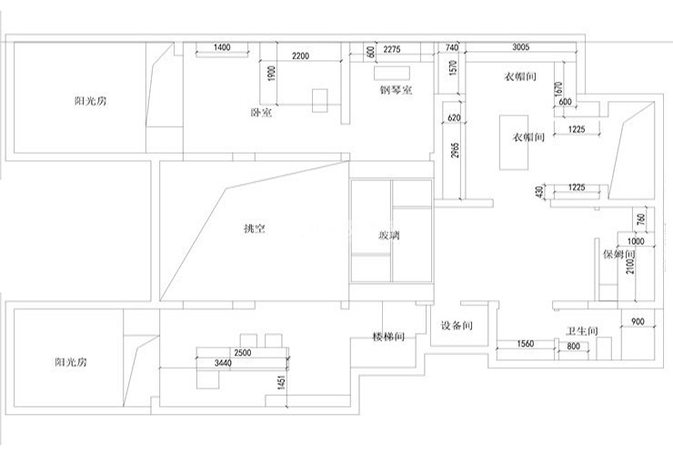 美好奉璽臺(tái)-460平-現(xiàn)代輕奢-負(fù)一層平面圖.jpg