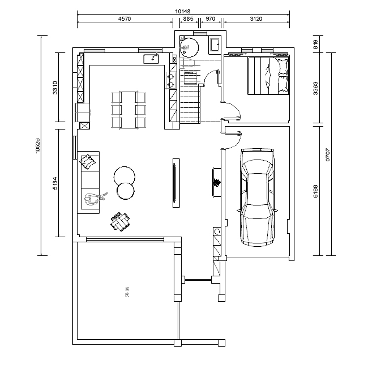 莫奈小鎮(zhèn)-220㎡-新中式風格-一層·戶型圖.jpg